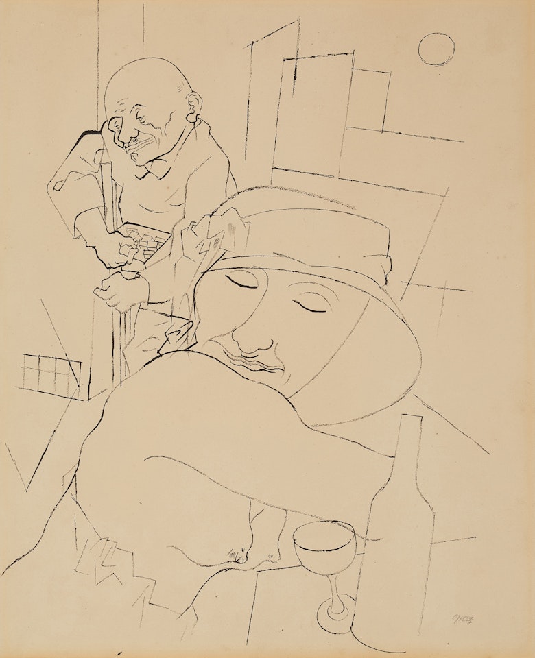 Untitled (Cafe Scene) by George Grosz