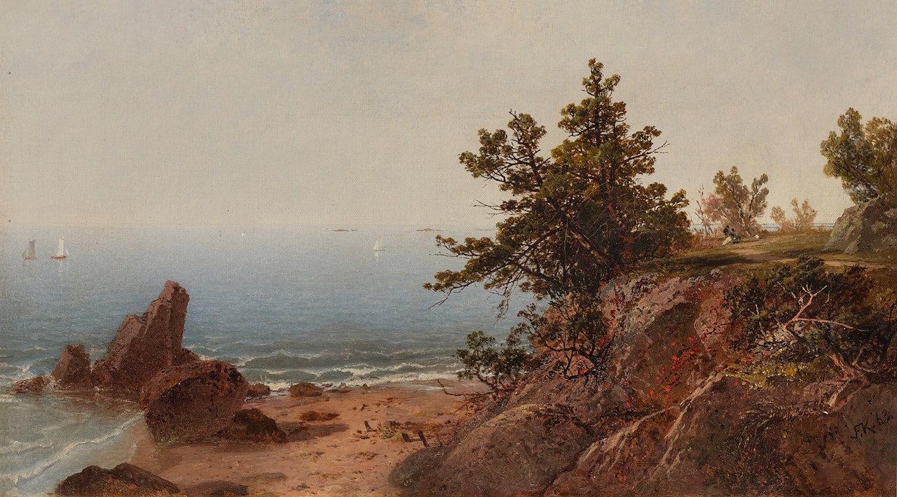 View from the Cliff (Noon on the Seashore) by John Frederick Kensett