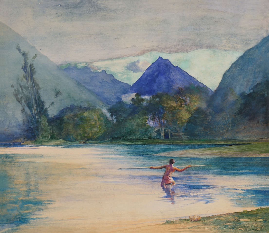 Entrance to the Vai-Te-Piha River, Cook"s Anchorage by John La Farge