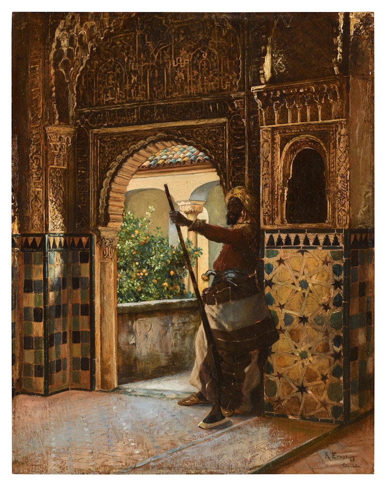 Guarding the Alhambra by Rudolf Ernst