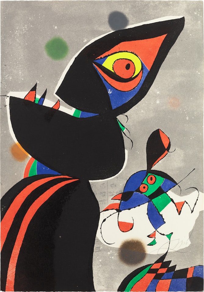 Gaudí XVII (D. 1076) by Joan Miró