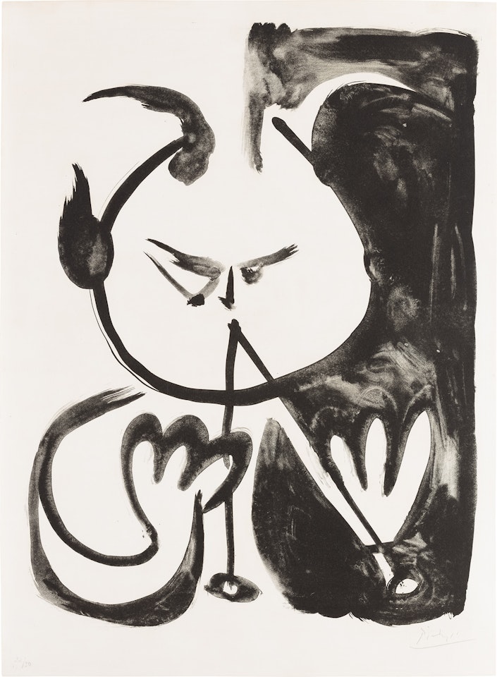 Faune musicien N° 5 (Musician Faun N° 5) (Bl. 523, M. 116) by Pablo Picasso