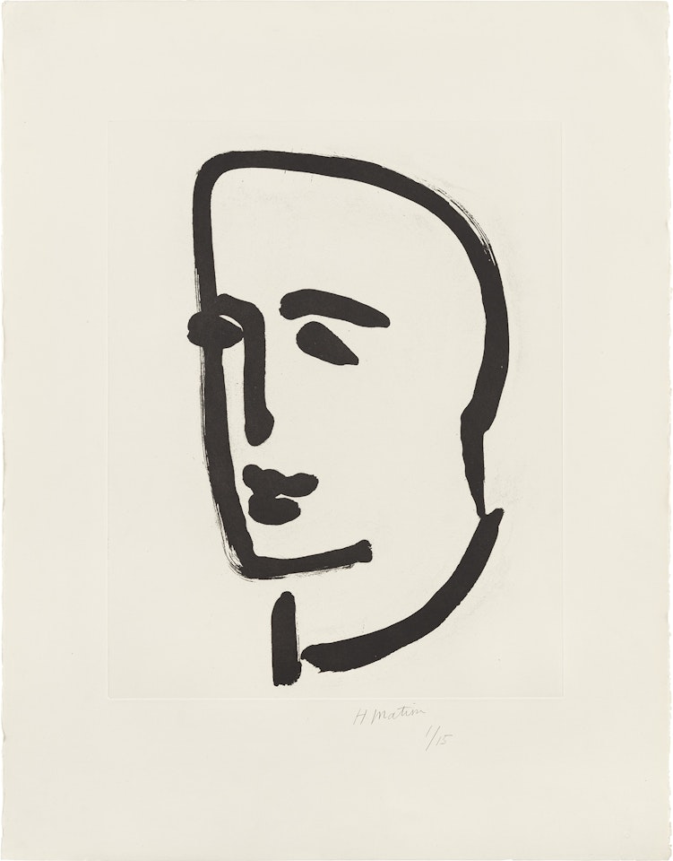 Jeune étudiant de profil (Young Student in Profile) (D. 823) by Henri Matisse