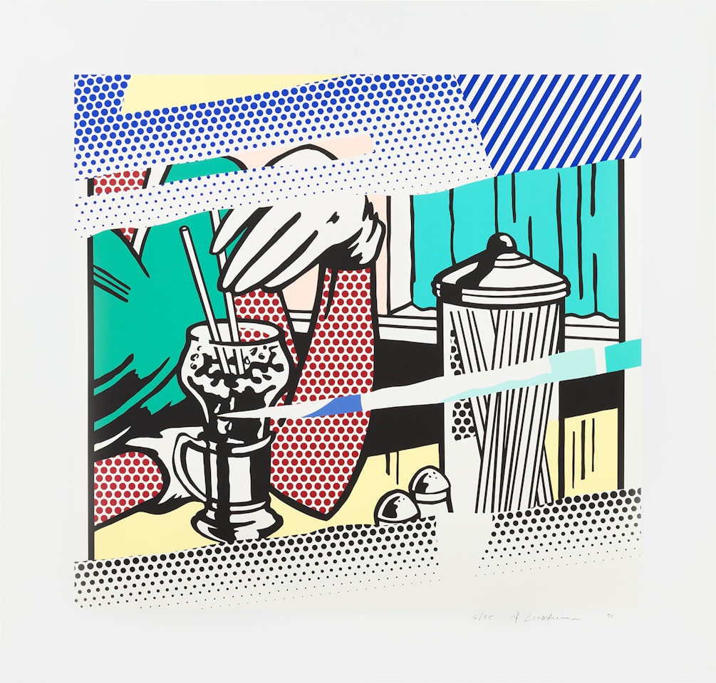 Reflections on Soda Fountain, from The Reflection Series (G. 1498, C. 257) by Roy Lichtenstein