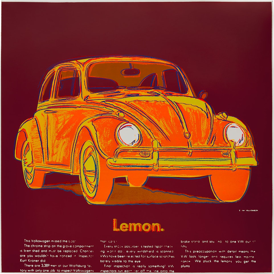 Volkswagen, from Ads (see F. & S. 358) by Andy Warhol