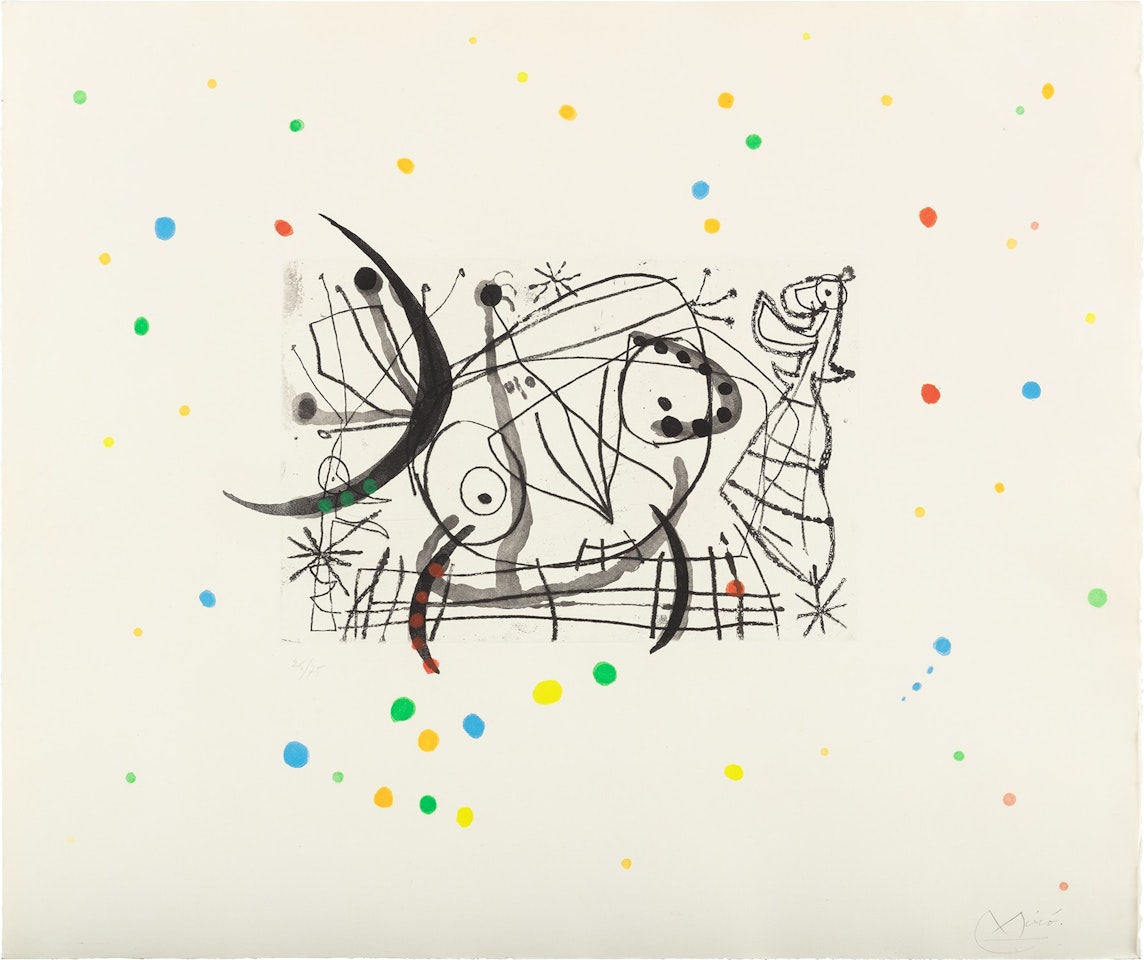 Fissures (Cracks): plate 10 (D. 474, see C. bks 130) by Joan Miró