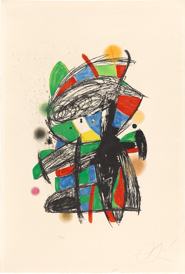 Arlequin enturbanné (Harlequin's Turban) (M. 1196) by Joan Miró