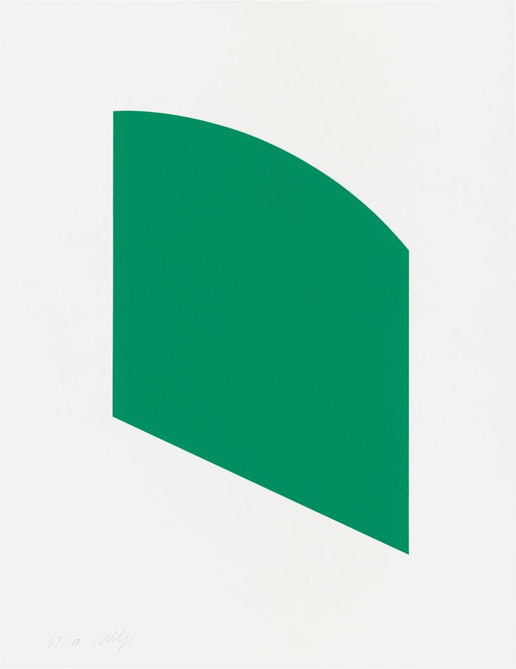 Green Curve (G. 1929, A. 303) by Ellsworth Kelly