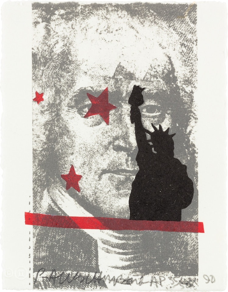 Spackle, from Harvey Gantt Portfolio (G. 1449) by Robert Rauschenberg