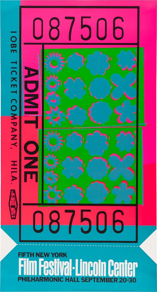 Lincoln Center Ticket (F. & S. 19, R. p. 130) by Andy Warhol