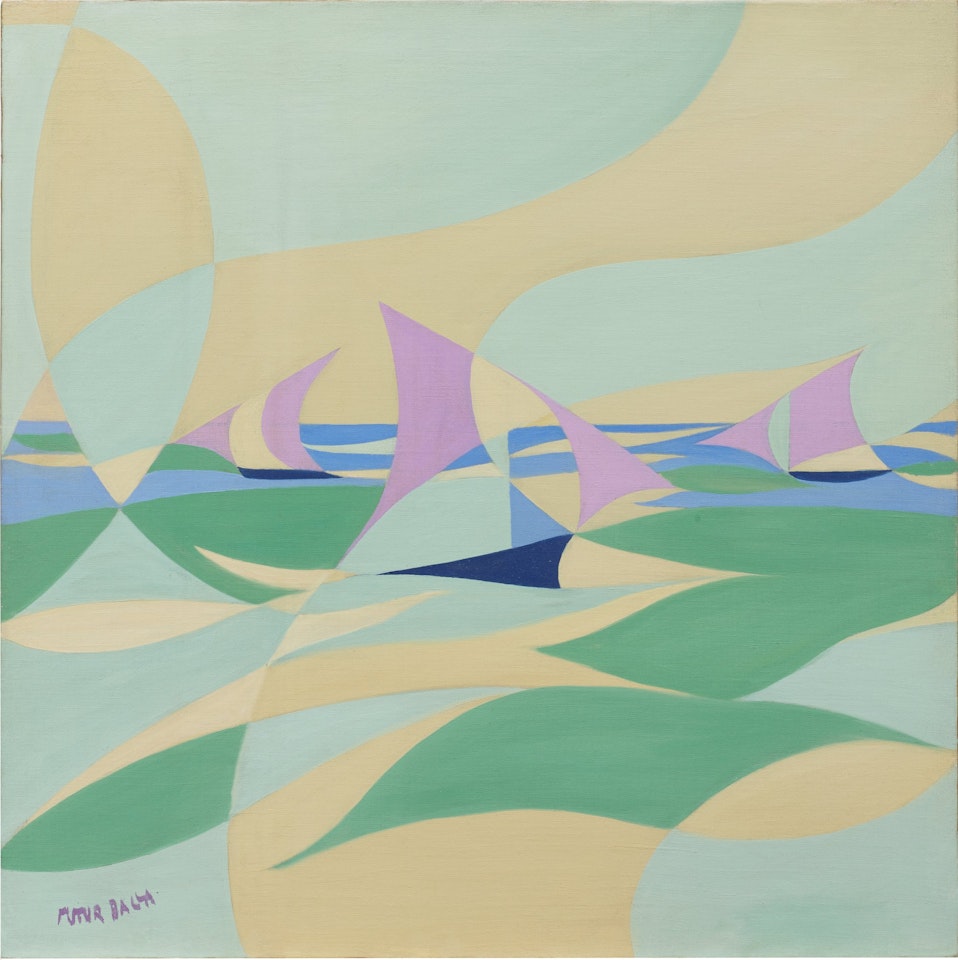 Linee forza di mare n. 26 by Giacomo Balla