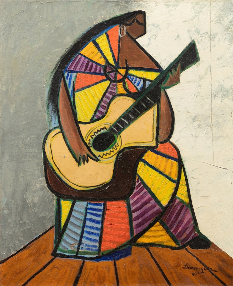 Joueuse de guitare by Oscar Dominguez