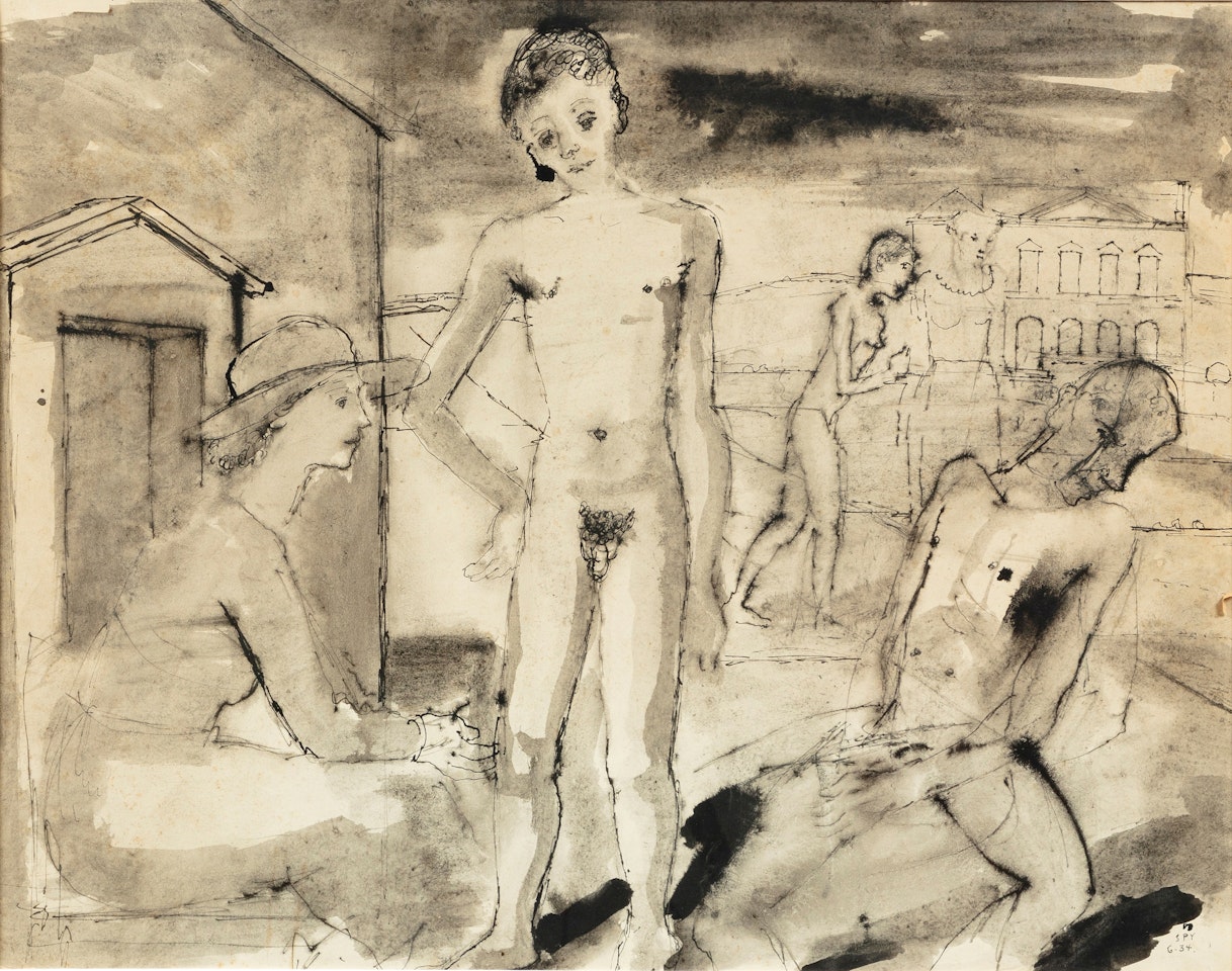 L'adolescent by Paul Delvaux