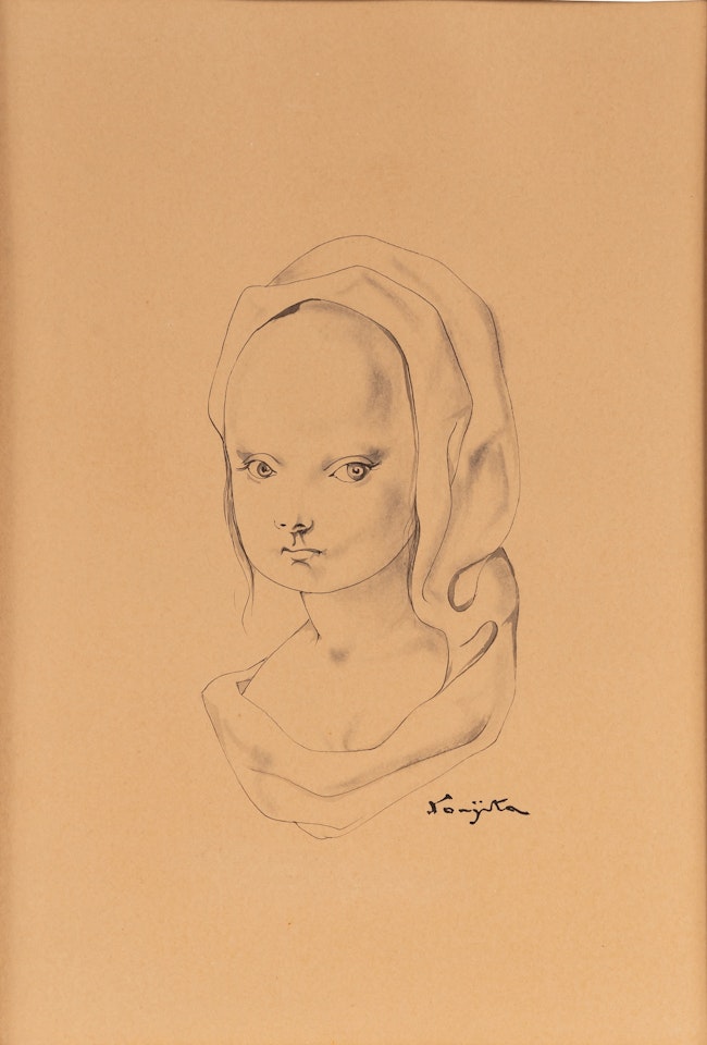Petite fille au voile by Leonard Tsuguharu Foujita