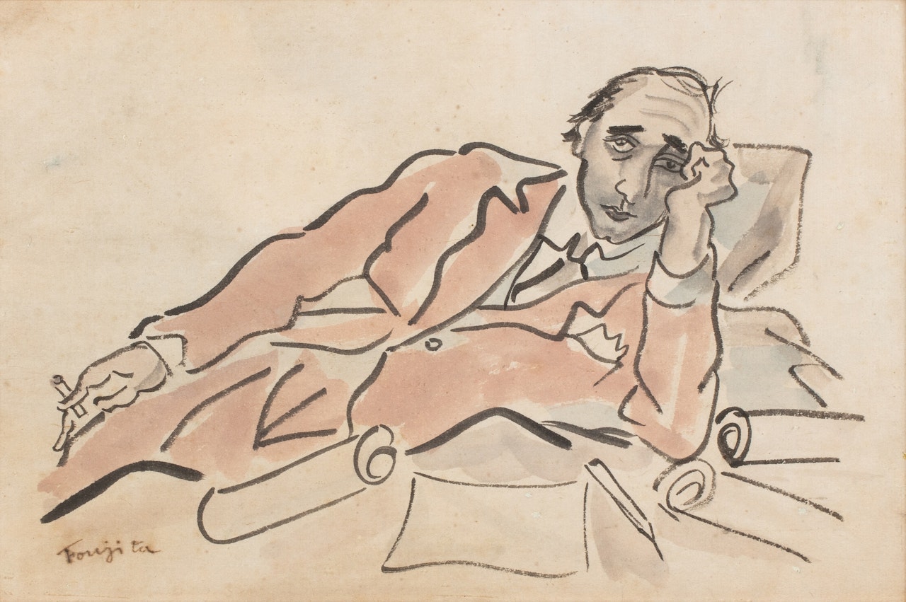 Méditation d’un écrivain by Leonard Tsuguharu Foujita