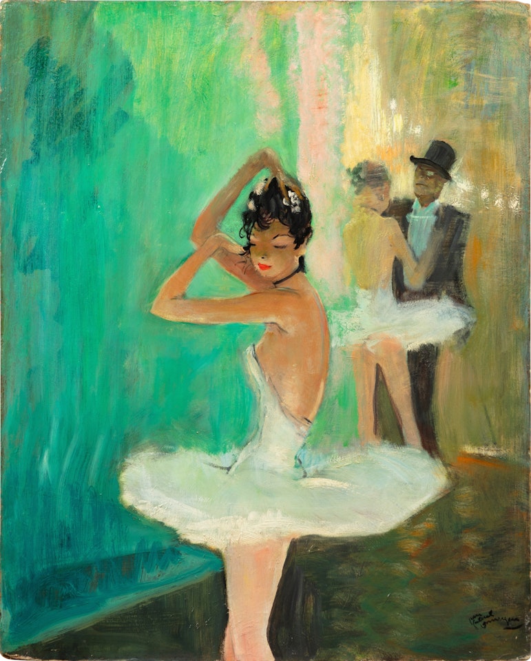 Carlotta dans les coulisses de l’Opéra by Jean Gabriel Domergue