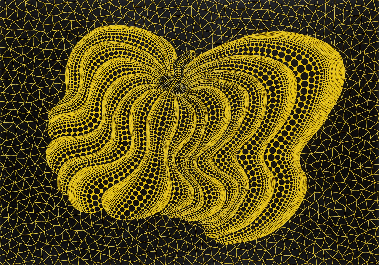 Dancing Pumpkin (YBL) by Yayoi Kusama