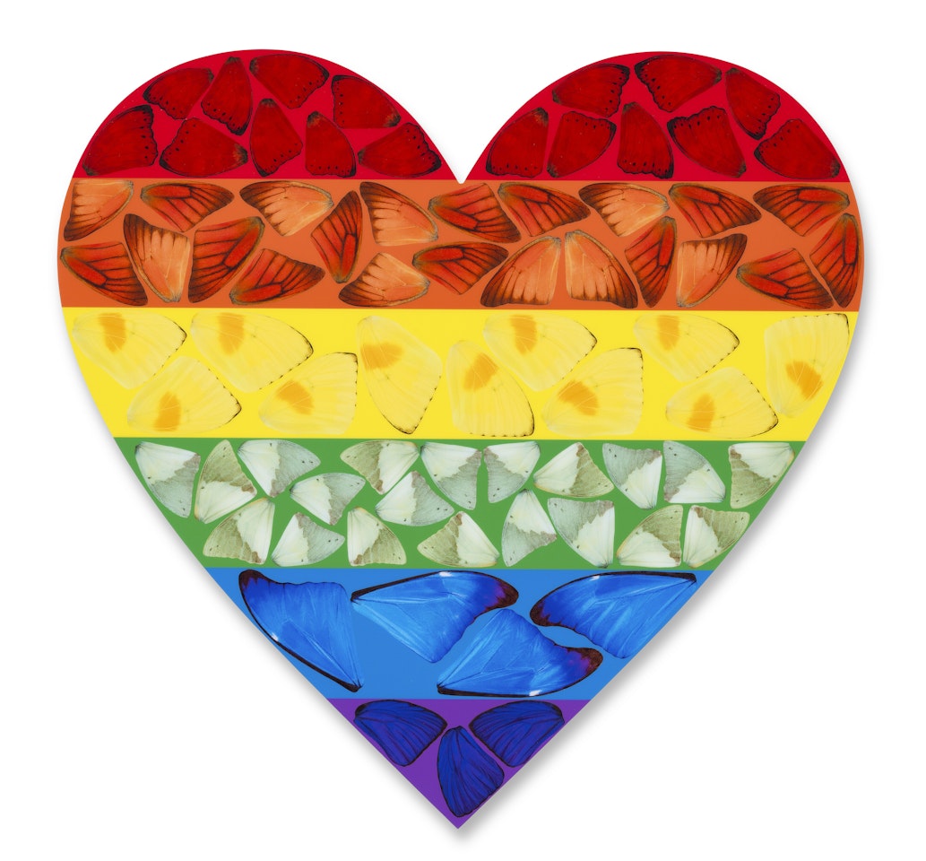 Butterfly Heart (Small) (H7-4) by Damien Hirst