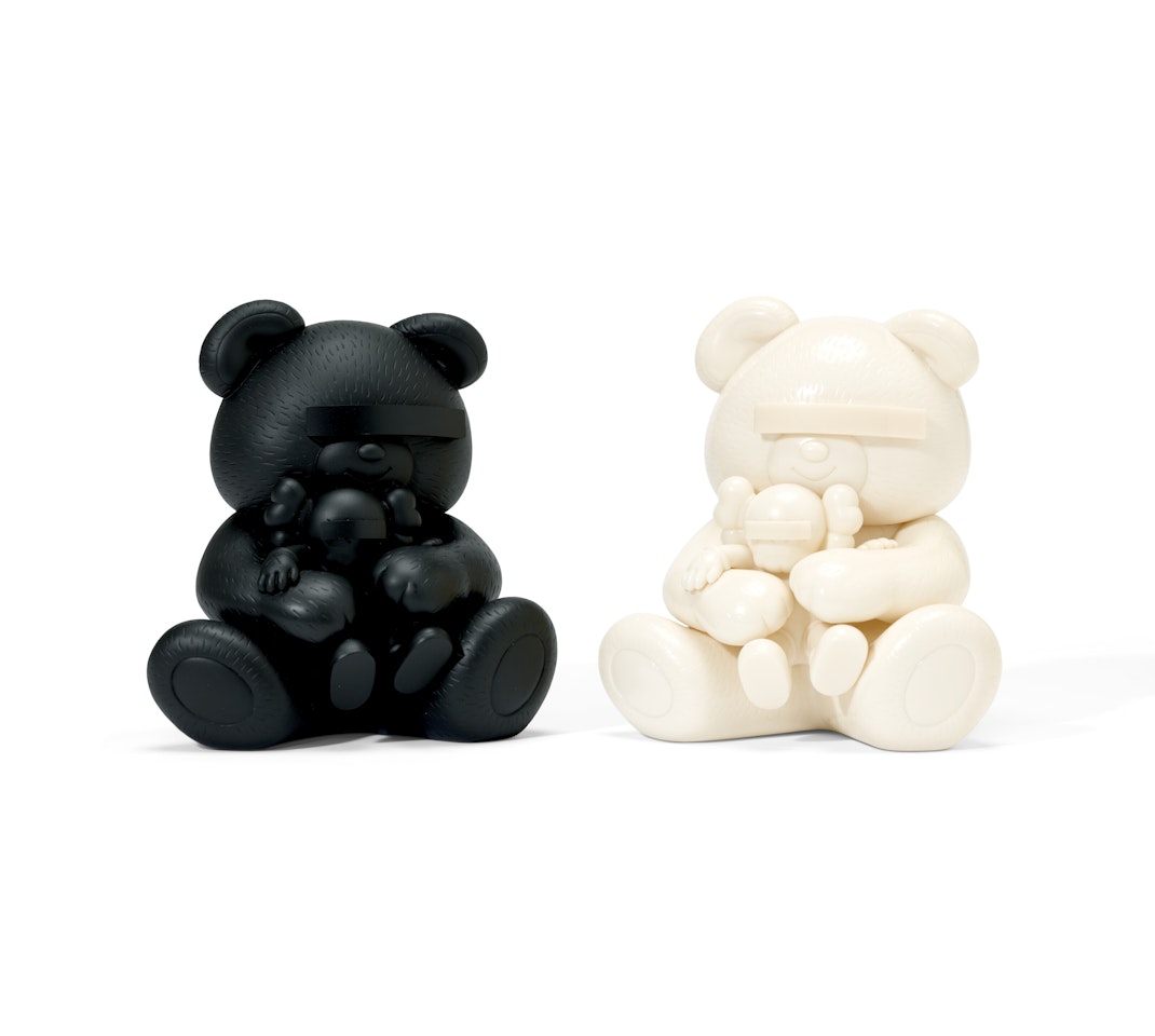 Undercover Bear (White) & Undercover Bear (Black) by Kaws