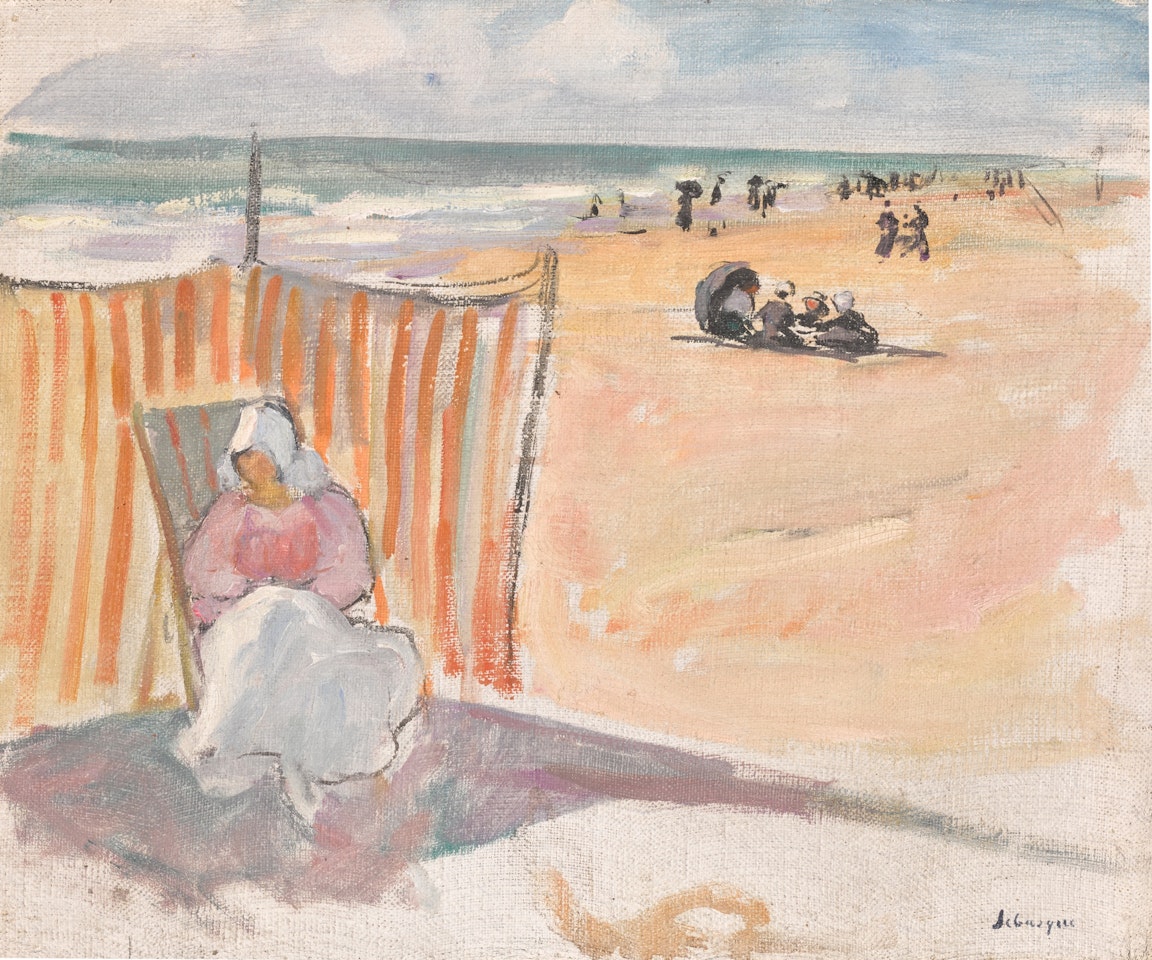 Sur la plage de Saint-Jean de Monts by Henri Lebasque