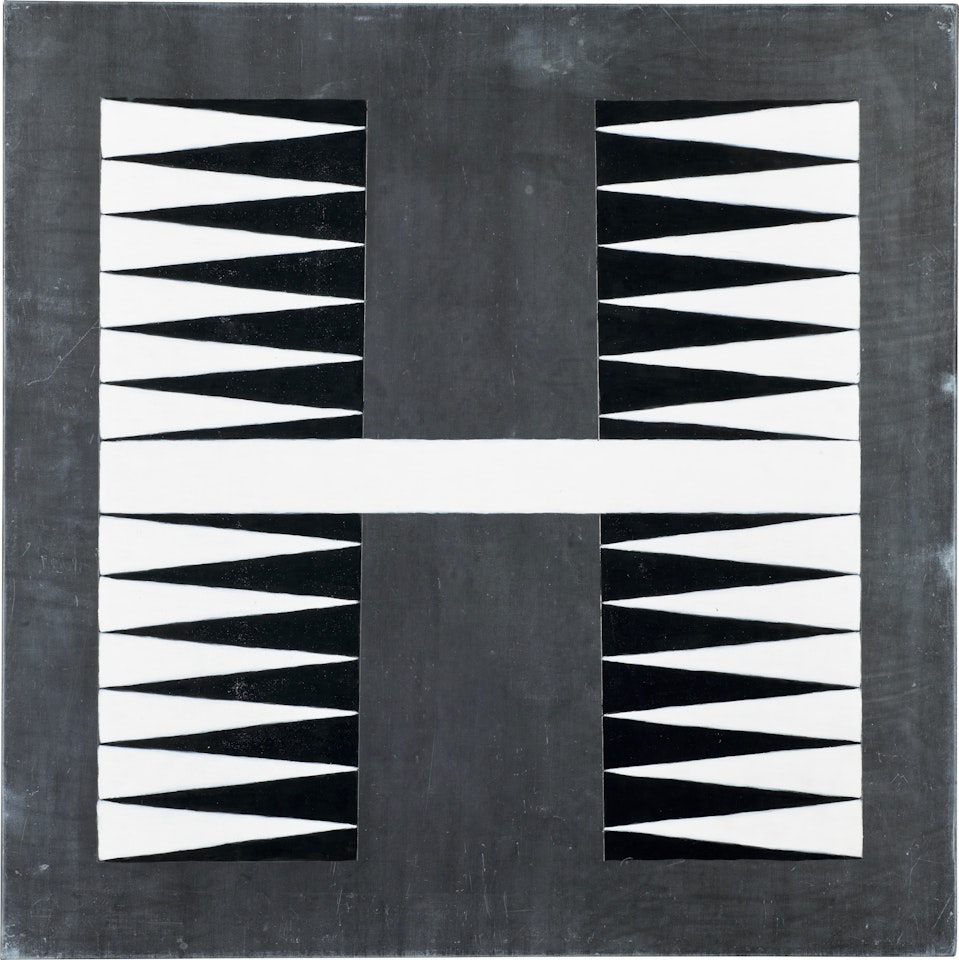 Untitled (Lead Chevron: 9) by Sherrie Levine