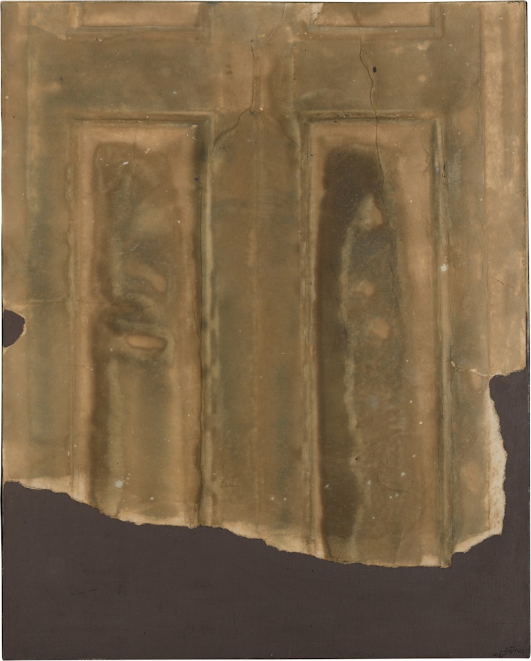 Papel secante azul gofrado by Antoni Tapies