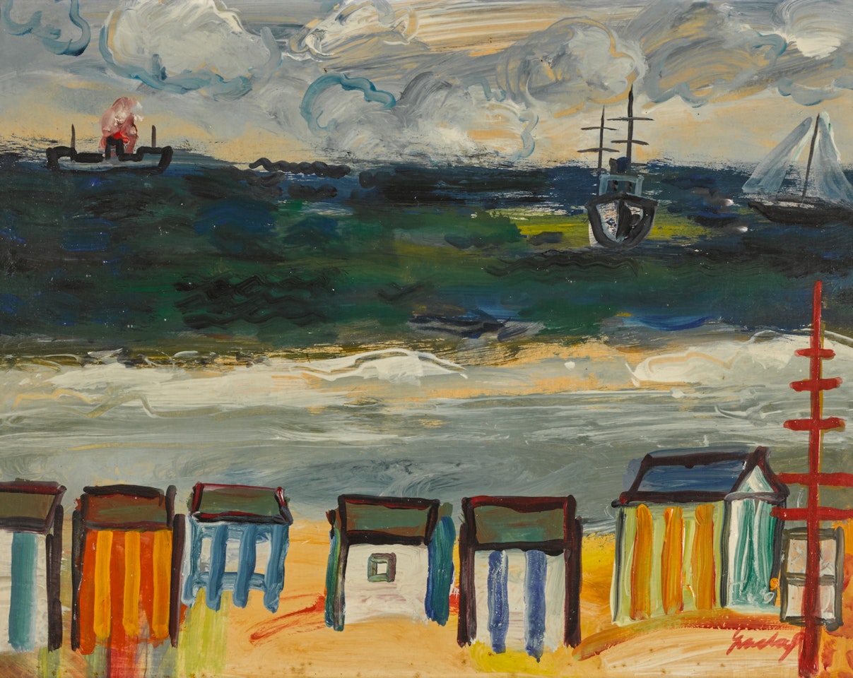 Scene de plage by Carlos Nadal