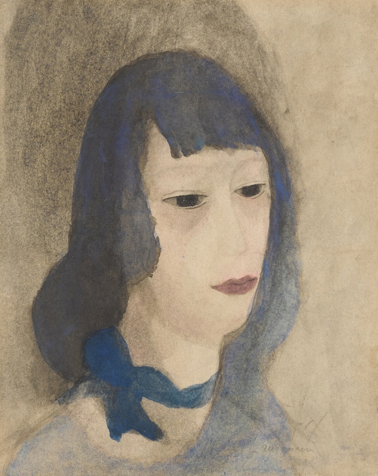 Femme au foulard bleu by Marie Laurencin