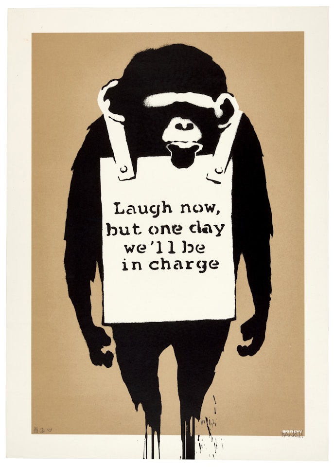 Laugh Now by Banksy