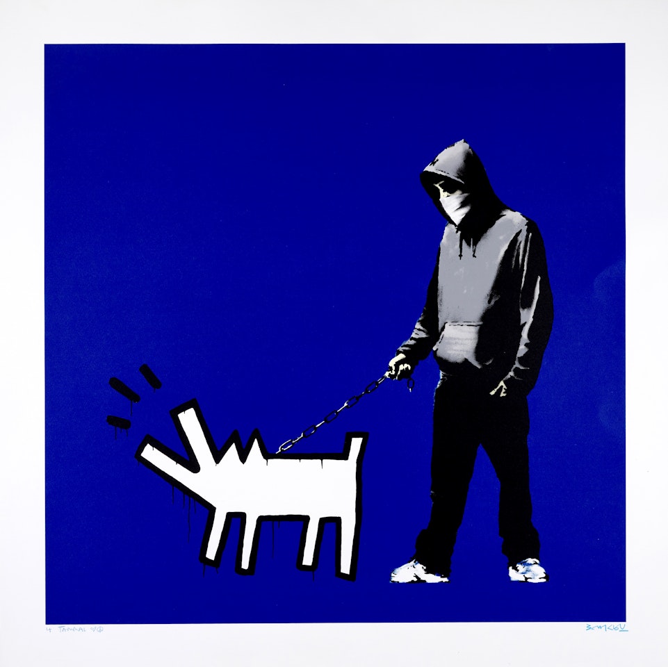 Choose Your Weapon - Dark Blue by Banksy