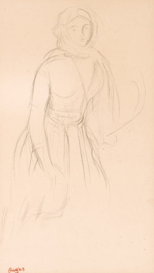 Jeune femme vue de face by Edgar Degas