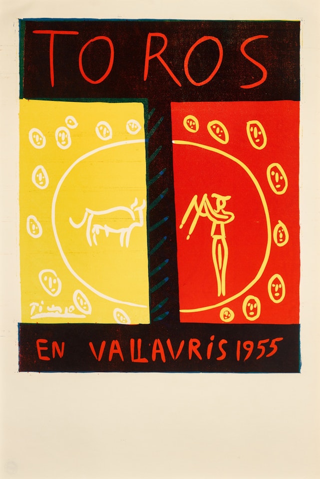 Toros en Vallauris (Bloch 1265; Baer 1029; Picasso Project L-008; Czwiklitzer 14) by Pablo Picasso