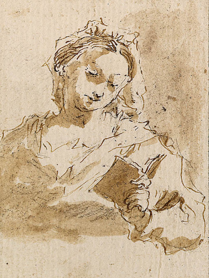 The Virgin reading by Francesco Guardi