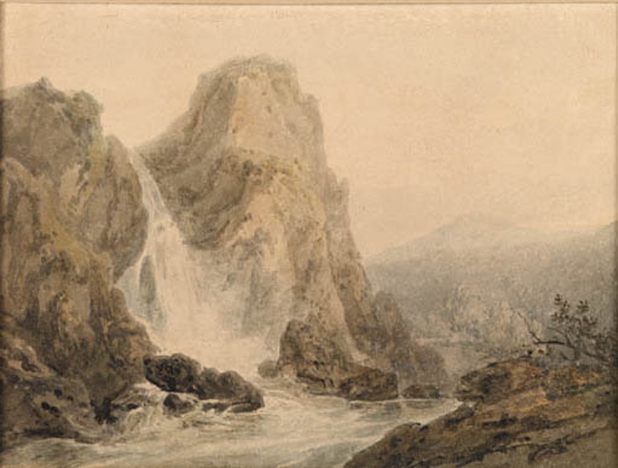 Waterfall by Joseph Mallord William Turner