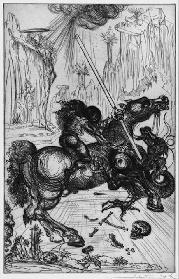 St. George and the Dragon by Salvador Dali