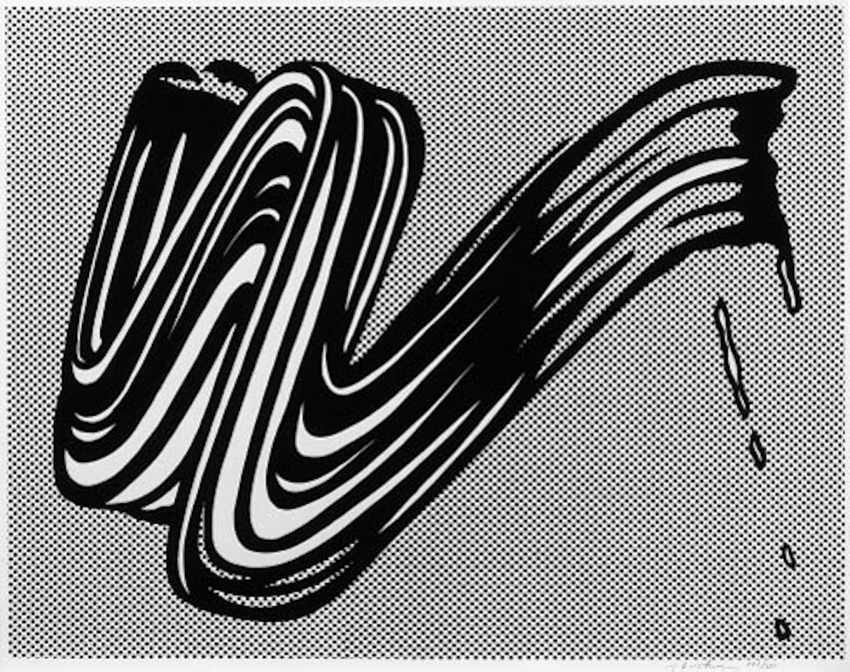 Brushstroke by Roy Lichtenstein