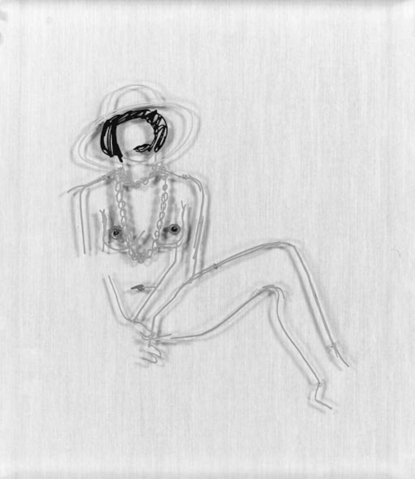 Steel Drawing Edition, Partial Monica by Tom Wesselmann