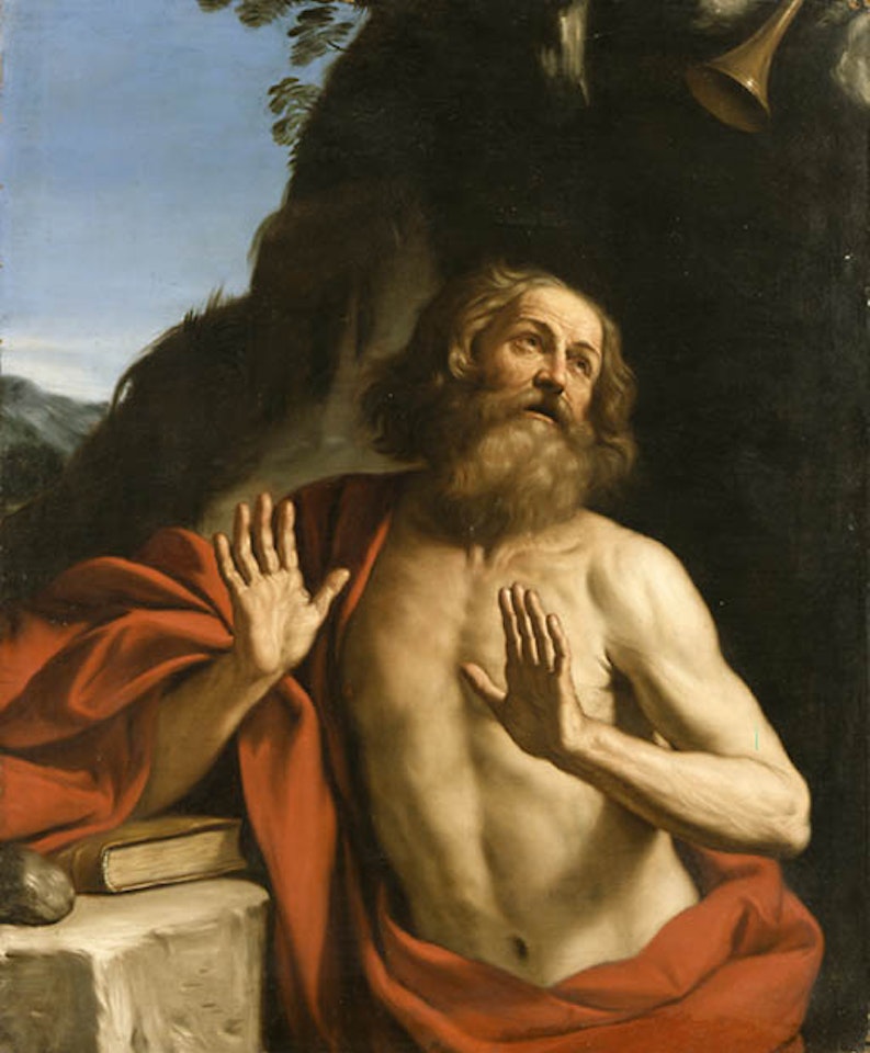 St. Jerome in the wilderness by Guercino