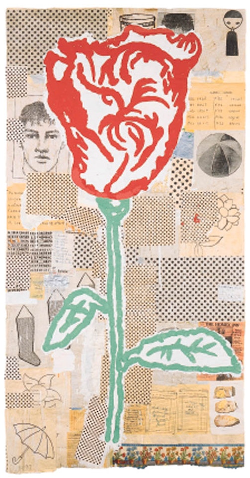 Ahmads flower number 17 by Donald Baechler