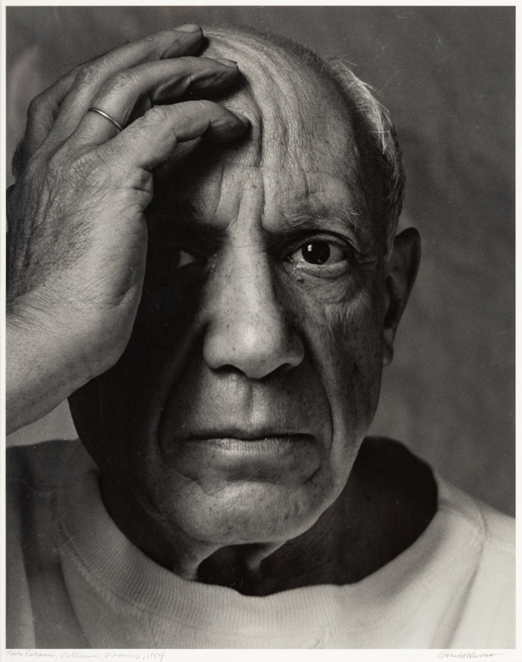 Pablo Picasso, Vallauris, France by Arnold Newman