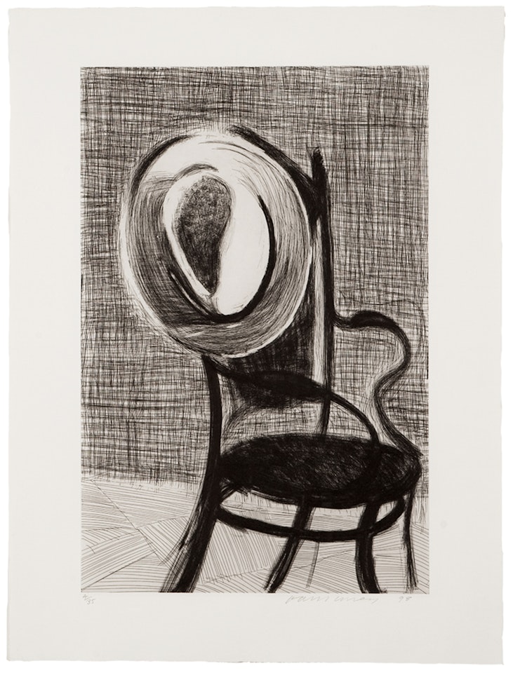 Hat on Chair by David Hockney