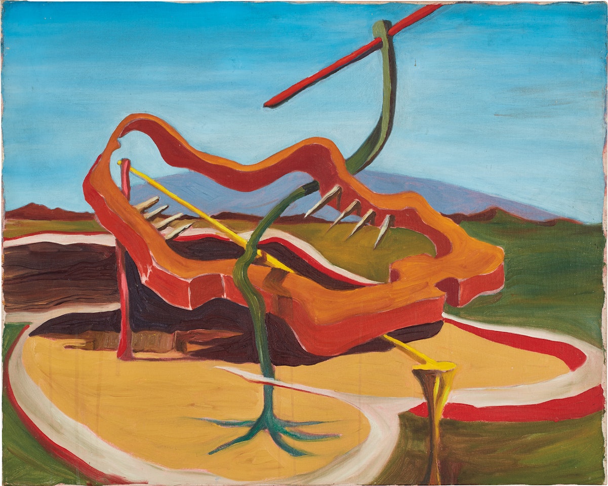 Untitled (Surreal Landscape with Teeth) by George Condo