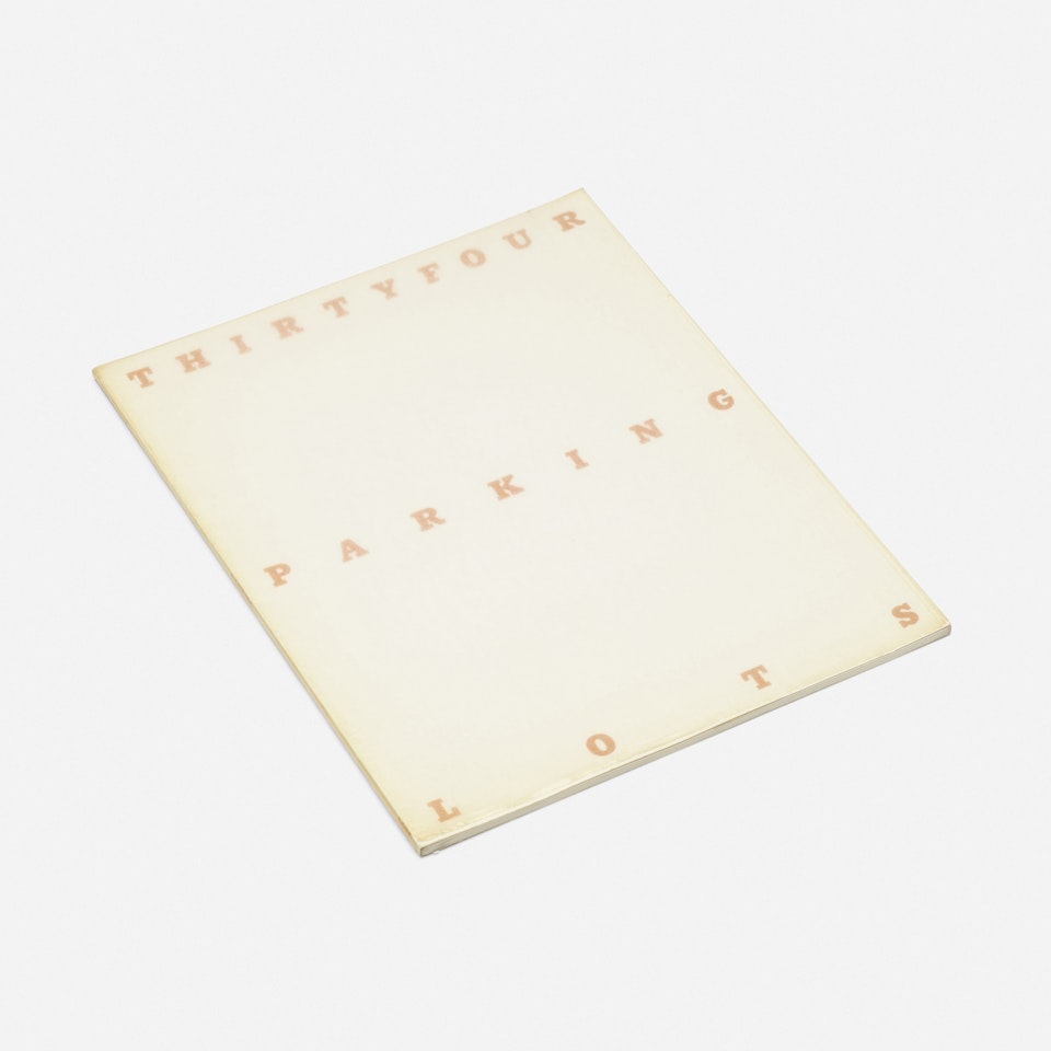Thirtyfour Parking Lots by Ed Ruscha
