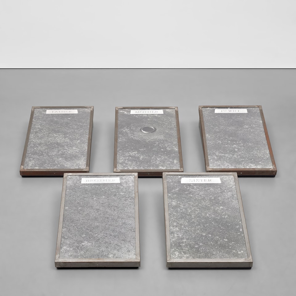 Les Tombes (Father, Mother, First Wife, Brother, Sister) by Sophie Calle
