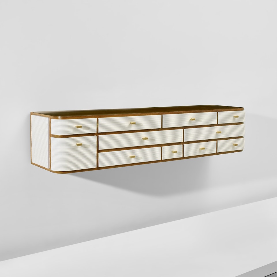 Rare wall-mounted chest of drawers by Gio Ponti
