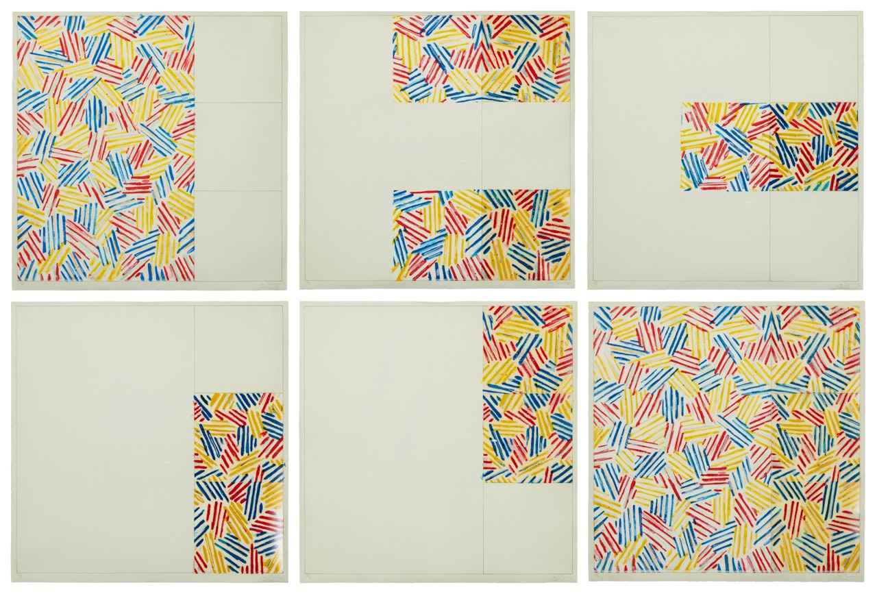 Six Lithographs (after Untitled, 1975) by Jasper Johns