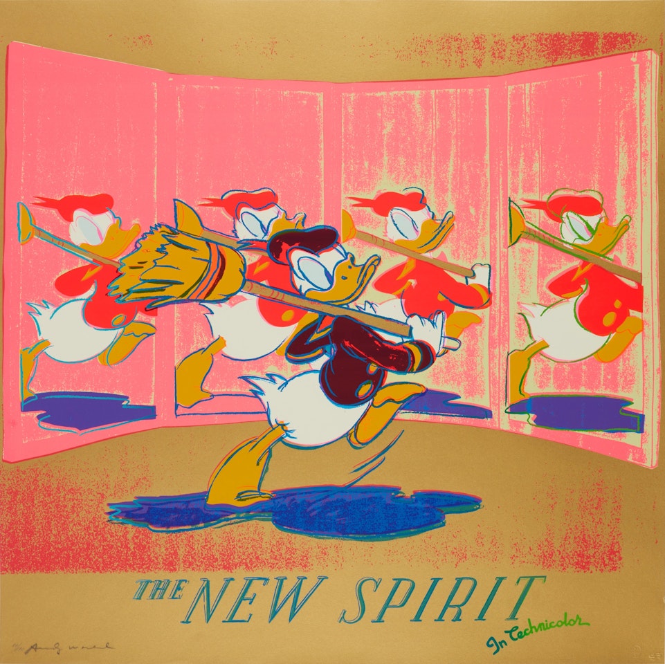 The New Spirit (Donald Duck), from Ads by Andy Warhol