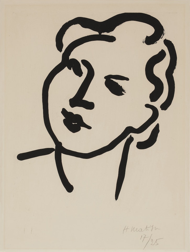 Nadia au visage rond by Henri Matisse