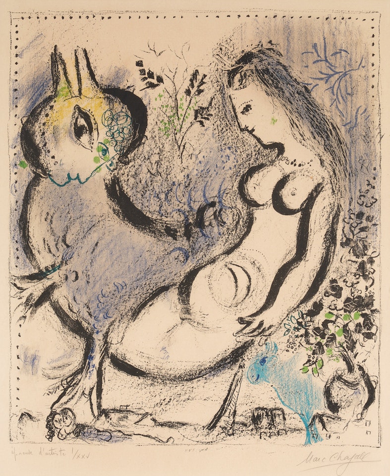 The Blue Nymph by Marc Chagall