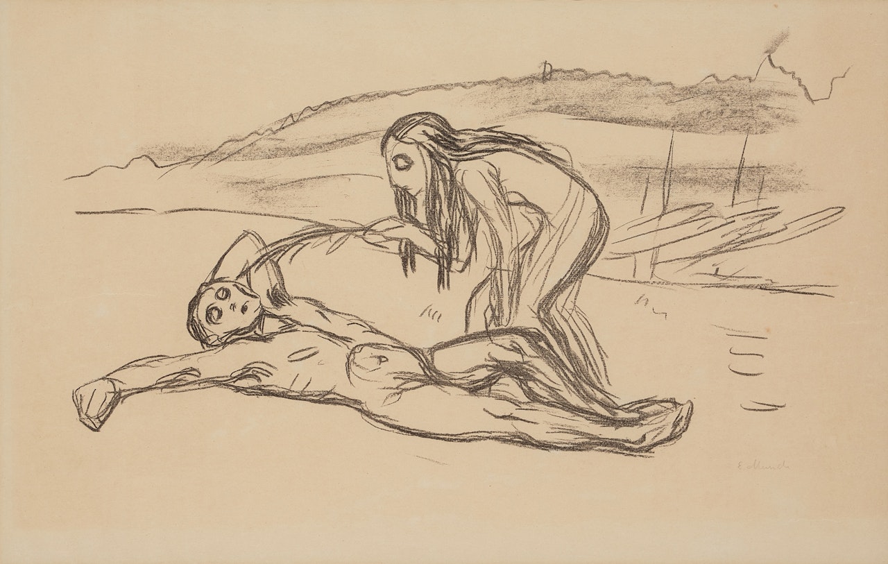 Alpha and Omega by Edvard Munch